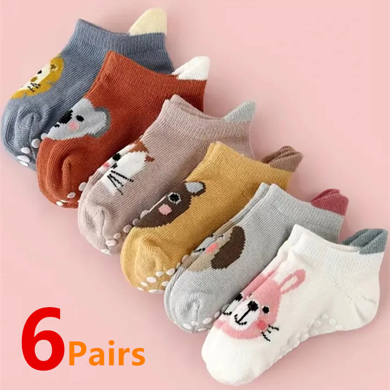 6 pasang/lot kaus kaki bayi ba - Unisex Baby Socks Non Slip ulasan dan harga